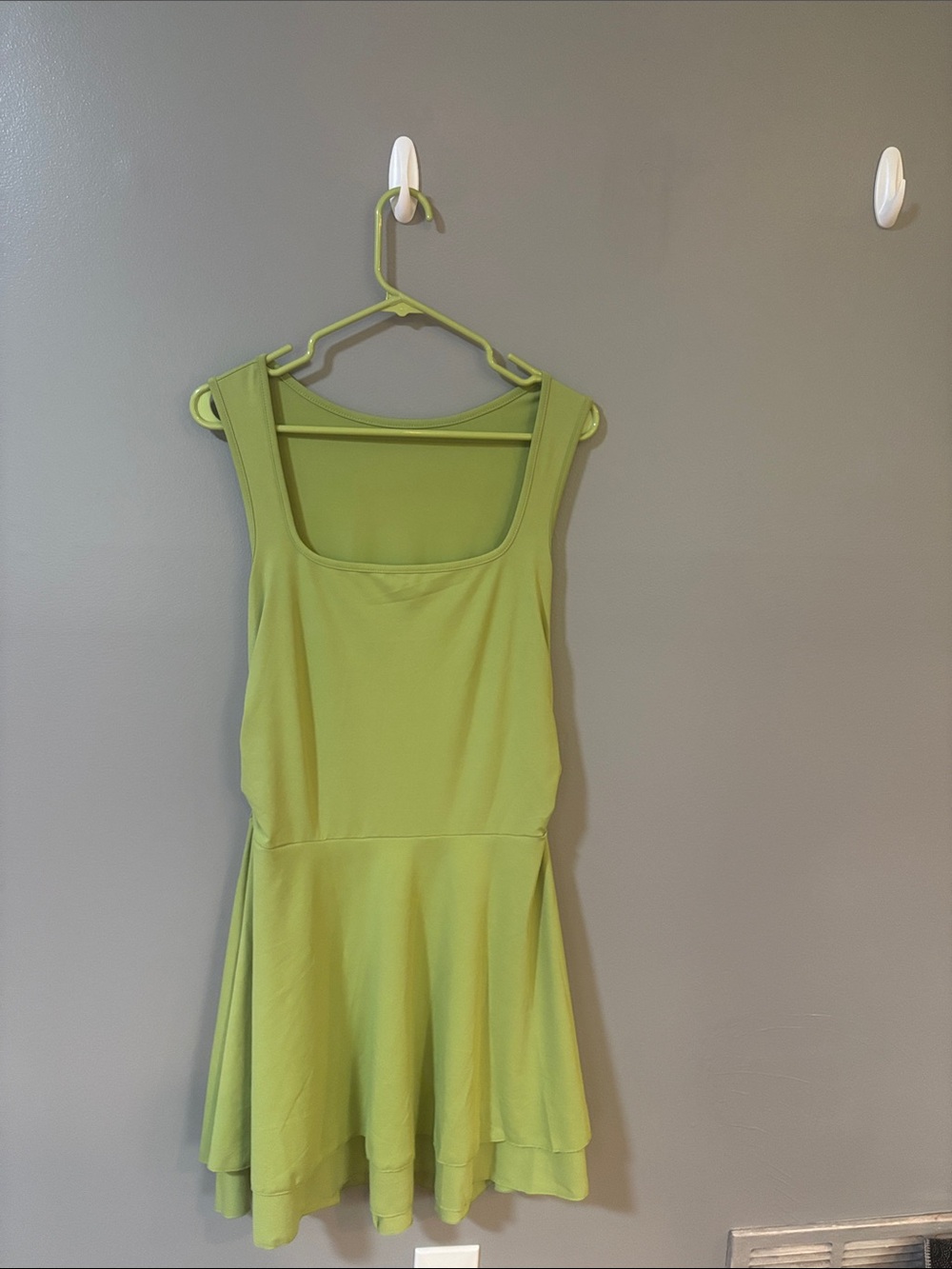Green Sleeveless Skater Dress large